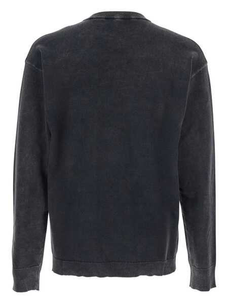 Tricouri Diesel K-Bennie Grey Crewneck T-Shirt With Logo Embroidery On The Front In Cotton Man GREY Barbati (BM 18938202) 2