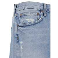 Blugi AGOLDE pentru Barbati - Blugi AGOLDE Light Blue Jeans With Ripped Details On The Front And Logo Patch On The Front In Denim Man BLUE Barbati (BM 18938259) - B-mall.ro