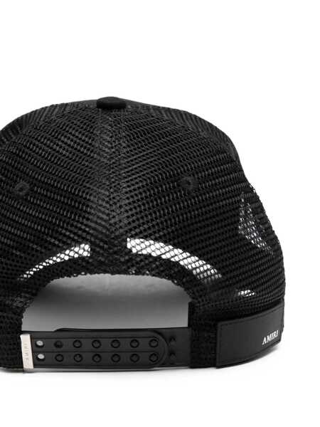 Sepci AMIRI Black Baseball Cap With Maxi Logo On The Front In Cotton Man Black Barbati (BM 18938919) 2
