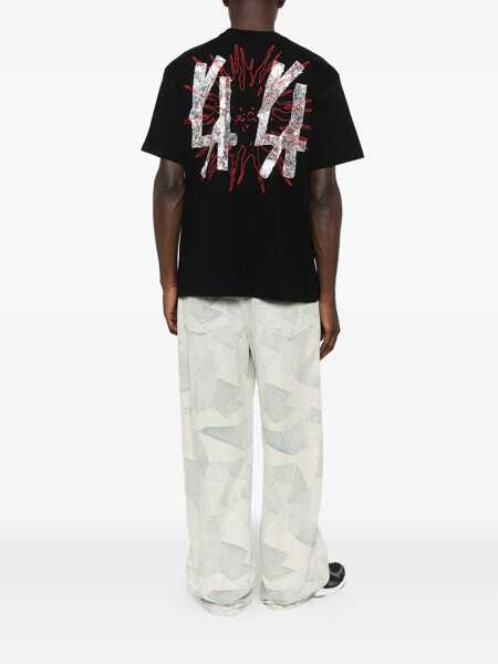 Topuri M44 LABEL GROUP M44 Label Group T-Shirts BLACKDARKENED RED WHITE Barbati (BM 18939357) 2