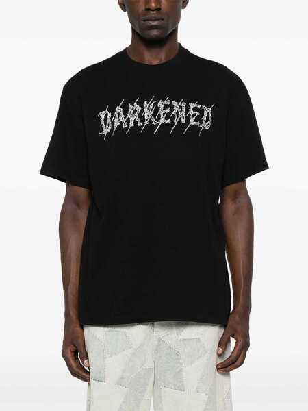 Topuri M44 LABEL GROUP M44 Label Group T-Shirts BLACKDARKENED RED WHITE Barbati (BM 18939357) 3