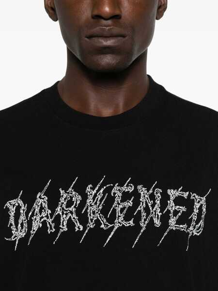 Topuri M44 LABEL GROUP M44 Label Group T-Shirts BLACKDARKENED RED WHITE Barbati (BM 18939357) 4