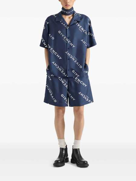 Pantaloni Givenchy Givenchy Givenchy Shadow Shorts BLUE Barbati (BM 18939720) 2