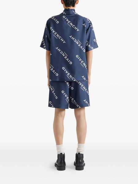 Pantaloni Givenchy Givenchy Givenchy Shadow Shorts BLUE Barbati (BM 18939720) 3