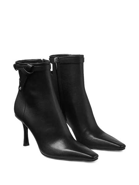 Bocanci Jimmy Choo Camie Black Ankle Boots With Knot Detail In Leather Woman Black Femei (BM 18939960) 2