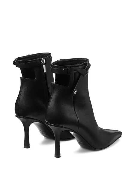 Bocanci Jimmy Choo Camie Black Ankle Boots With Knot Detail In Leather Woman Black Femei (BM 18939960) 4