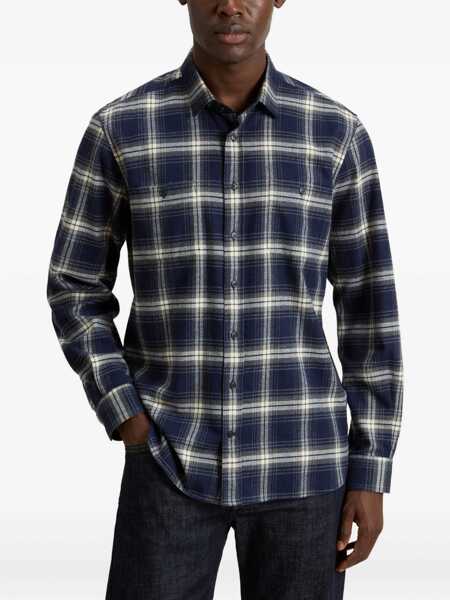 Camasi Woolrich Woolrich Shirts BLUE Barbati (BM 18940038) 3