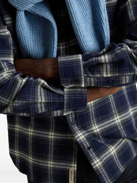 Camasi Woolrich Woolrich Shirts BLUE Barbati (BM 18940038) 5