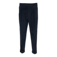 Pantaloni Blue Pants With Pences And Belt Loops In Cotton Blend Man Barbati