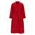 Fabiana Filippi Red Coat With Wide Notched Revers In Virgin Wool Woman RED
