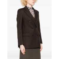 Sacouri P.A.R.O.S.H. Dama - Sacouri P.A.R.O.S.H. Brown Double-Breasted Jacket With Notched Revers In Wool Blend Woman BROWN Femei (BM 18940533) - B-mall.ro