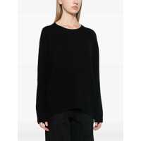 Pulovere P.A.R.O.S.H. Dama - Pulovere P.A.R.O.S.H. Black Crewneck Sweater With Asymmetric Hem In Wool And Cashmere Woman Black Femei (BM 18940536) - B-mall.ro