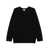 P.A.R.O.S.H. Black Crewneck Sweater With Asymmetric Hem In Wool And Cashmere Woman Black
