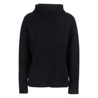 Pulovere Black Sweater With High Neck In Wool And Cashmere Woman Femei
