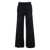 P.A.R.O.S.H. Black Pants With High Elastic Waist In Wool And Cashmere Woman Black