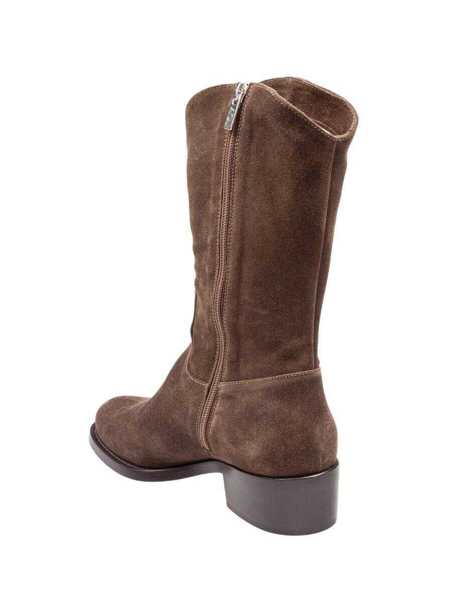 Bocanci AGL Agl Suede Ankle Boot Green Femei (BM 18940554) 3