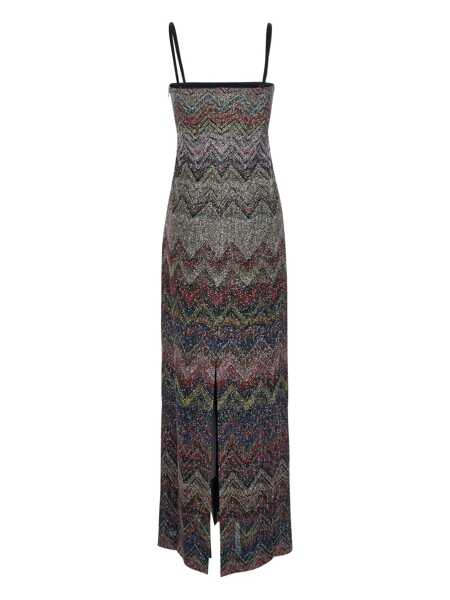 Rochii MISSONI BEACHWEAR Multicolor Long Dress With Zigzag Motif In Fabric Woman MULTICOLOR Femei (BM 18940803) 2