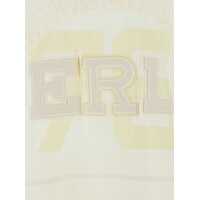 Tricouri ERL pentru Barbati - Tricouri ERL White Long-Sleeve T-Shirt With V Neck And Maxi Logo On The Front In Tech Fabric Man WHITE Barbati (BM 18941049) - B-mall.ro