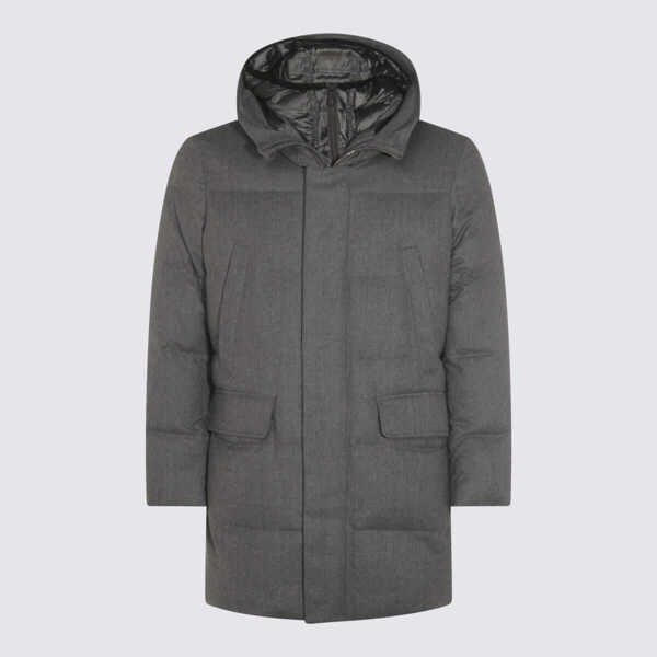 Geci de iarna MONTECORE Montecore Grey Wool Down Jacket STORM GREY Barbati (BM 18941112) 1