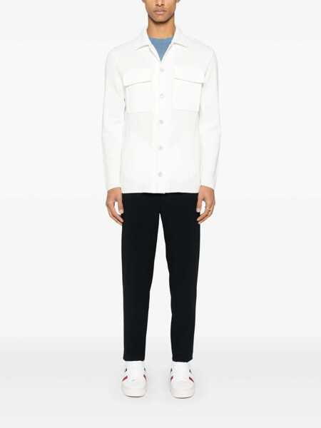 Camasi Lardini White Shirt With Classic Collar And Two Front Patch Pockets In Cotton Man WHITE Barbati (BM 18941115) 2