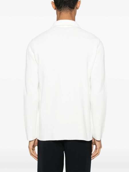 Camasi Lardini White Shirt With Classic Collar And Two Front Patch Pockets In Cotton Man WHITE Barbati (BM 18941115) 4