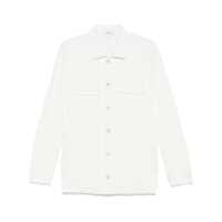 Camasi White Shirt With Classic Collar And Two Front Patch Pockets In Cotton Man Barbati