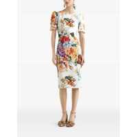 Rochii Dolce & Gabbana Dama - Rochii Dolce & Gabbana Dolce & Gabbana Printed Dress WHITE Femei (BM 18941214) - B-mall.ro