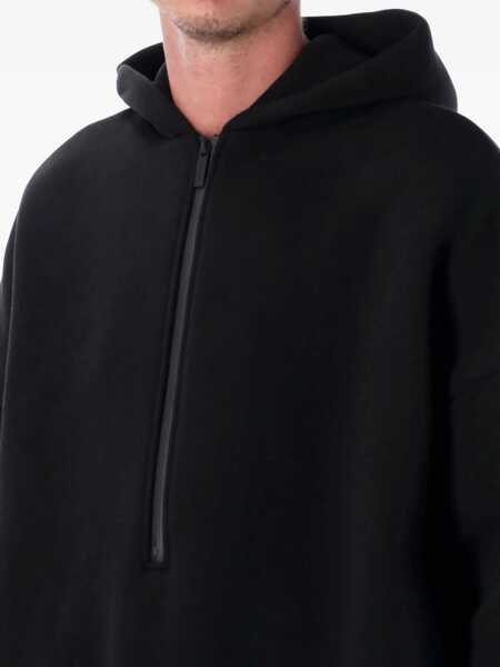 Pulovere FEAR OF GOD Black Sweatshirt With Hood And Dropped Shoulders In Cotton Blend Man Black Barbati (BM 18941301) 3