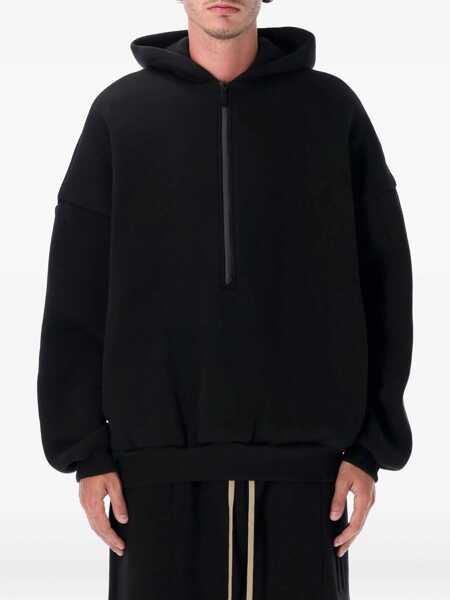 Pulovere FEAR OF GOD Black Sweatshirt With Hood And Dropped Shoulders In Cotton Blend Man Black Barbati (BM 18941301) 1