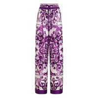 Pantaloni casual Dolce & Gabbana Printed Twill Trousers Femei