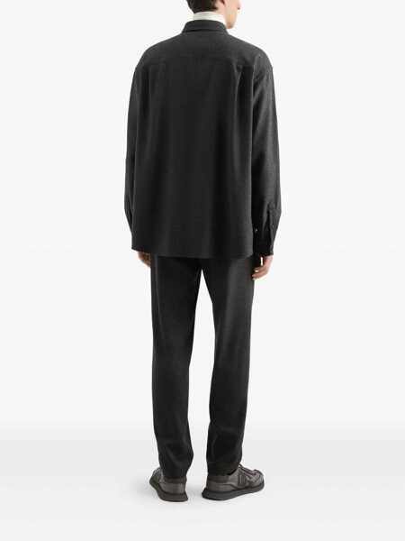 Pantaloni Dolce & Gabbana Grey Pants With Drawstring Waist In Wool Blend Man GREY Barbati (BM 18941661) 3