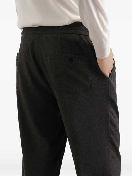 Pantaloni Dolce & Gabbana Grey Pants With Drawstring Waist In Wool Blend Man GREY Barbati (BM 18941661) 4