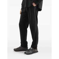 Pantaloni Grey Pants With Drawstring Waist In Wool Blend Man Barbati