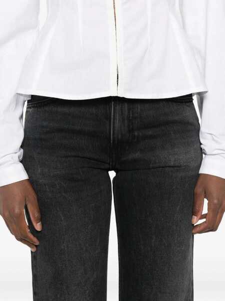 Blugi HAIKURE Black Jeans With Belt Loops And Logo Patch On The Rear In Denim Woman Black Femei (BM 18941934) 5