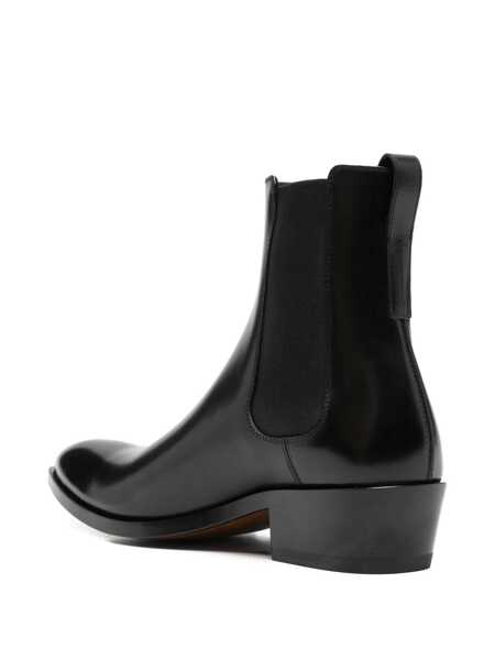 Bocanci Tom Ford Tom Ford Black Leather Boots Black Barbati (BM 18942132) 3