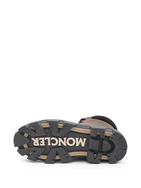 Bocanci Moncler Moncler Peak City Leather Lace-Up Boots BROWN Barbati (BM 18942408) 5