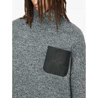 Pulovere JW Anderson pentru Barbati - Pulovere JW Anderson JW Anderson Leather Patch Pocket Sweater GRAY Barbati (BM 18942732) - B-mall.ro