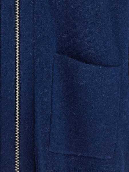 Cardigane JW Anderson Blue Cardigan With V Neck And And Front Zip Closure In Wool Blend Man BLUE Barbati (BM 18942774) 3