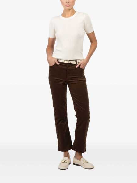 Pantaloni casual FRAME Frame Trousers BROWN Femei (BM 18942882) 2