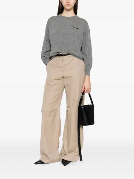 Pulovere Brunello Cucinelli Brunello Cucinelli Sweaters GREY Femei (BM 18942960) 2