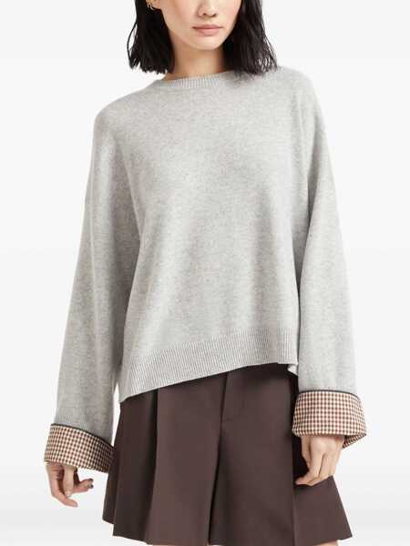 Pulovere Brunello Cucinelli Brunello Cucinelli Knitwear GREY Femei (BM 18943017) 3