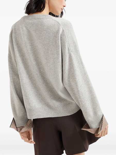 Pulovere Brunello Cucinelli Brunello Cucinelli Knitwear GREY Femei (BM 18943017) 4