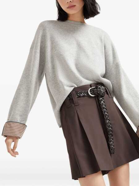 Pulovere Brunello Cucinelli Brunello Cucinelli Knitwear GREY Femei (BM 18943017) 5