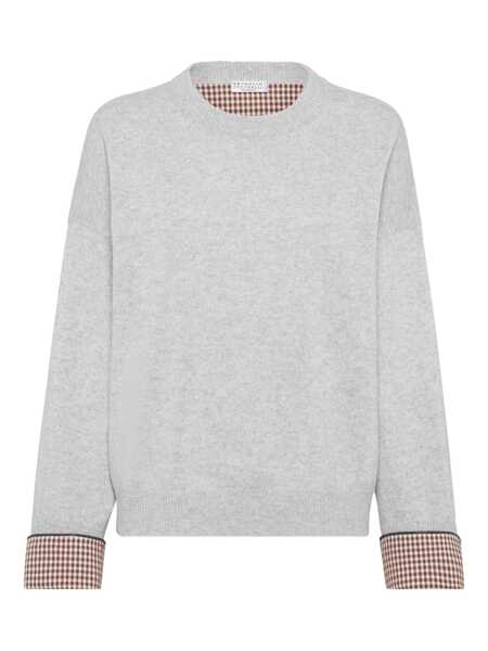 Pulovere Brunello Cucinelli Brunello Cucinelli Knitwear GREY Femei (BM 18943017) 1