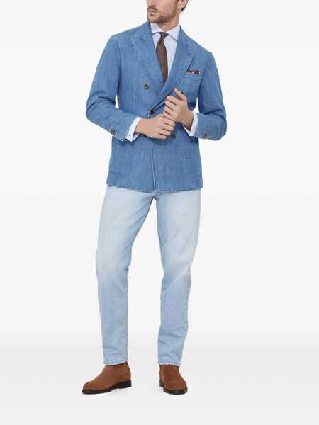 Blugi Brunello Cucinelli Brunello Cucinelli Denim BLUE Barbati (BM 18943218) 2