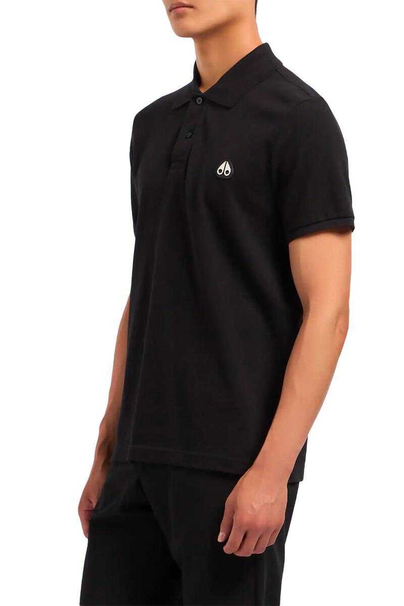 Camasi Moose Knuckles Moose Knuckles T-Shirts And Polos Black Barbati (BM 18943224) 2