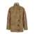 Isabel Marant Beige Shearling Coat With High Collar And Button Closure In Leather And Fur Woman Beige