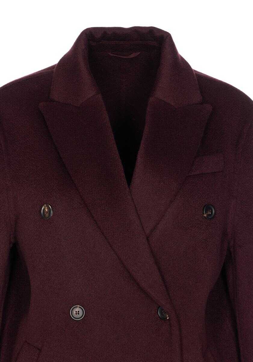 Paltoane Brunello Cucinelli Brunello Cucinelli Coats RED Femei (BM 18943422) 4
