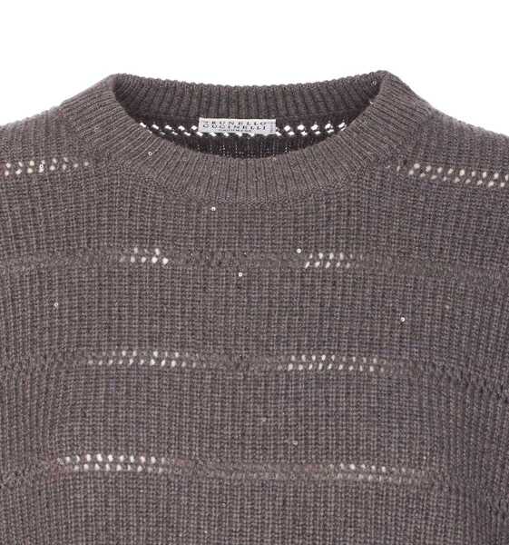Pulovere Brunello Cucinelli Brunello Cucinelli Sweaters GREY Femei (BM 18943425) 4