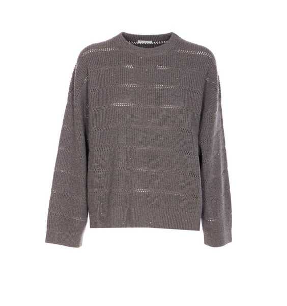 Pulovere Brunello Cucinelli Brunello Cucinelli Sweaters GREY Femei (BM 18943425) 1